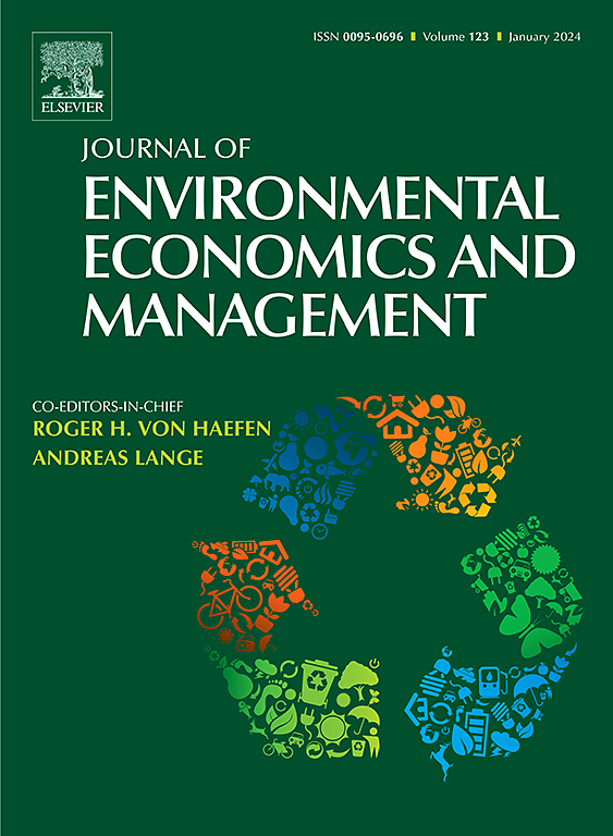 Go to journal home page - Journal of Environmental Economics and Management